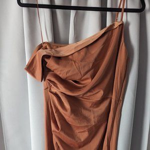 FASHION NOVA - Just Do It Maxi Dress - Rust Color - Size M
